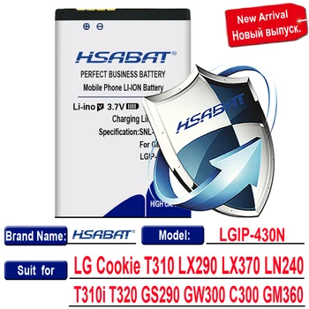 HSABAT LGIP-430N 2350mAh Baterija za LG Cookie T310 LX290 LX370 LN240 T310i T320 GS290 GW300 C300 GM360 Mobilnega Telefona, Baterije