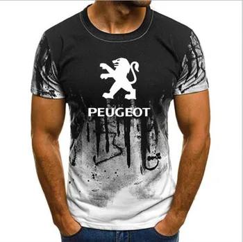 Novo Mens Moda 2019 Kratkimi Rokavi Peugeot T-shirt o-Vratu Bombaž Majica s kratkimi rokavi Moški Vrhovi & Tees Prikrivanje Kratkimi Rokavi tshirt