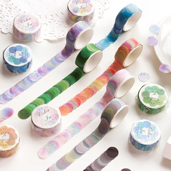 10PCS/VELIKO barva v seriji nalepke DIY dekorativni trak, kolaž papir maskirni trak washi tape