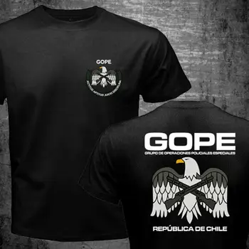2018 Nove Kratkimi Rokavi Moški Novo GOPE Republika Čile Posebne Policijske Sile SWAT Vojaške T-shirt 100 % Bombaž Tee Za Moške