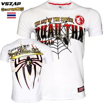 2020 Poletje Moških Novo VSZAP Fitnes T-shirt Moški Bombaž Sanda Boj Muay Thai Jiu-Jitsu MMA Boj Športno Usposabljanje Obleko