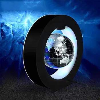 4 inch krog LED Svetu Magnetni Plavajoče svetu Geografija Levitating Obračanje Noč Lučka zemljevidu Sveta šole pisarniški Doma dekor