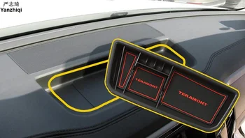 ABS nadzorni Plošči škatla za shranjevanje mobilni telefon, držalo okno Avtomobila Styling Opremo za 2017 2018 Volkswagen VW Atlas Teramont