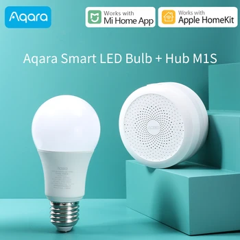 Aqara Smart LED žarnica 9W 2700-6500K 806 Lumnov za Xiaomi pametni Dom razsvetljave, Komplet Zigbee različice dela za HomeKit Mi doma APP