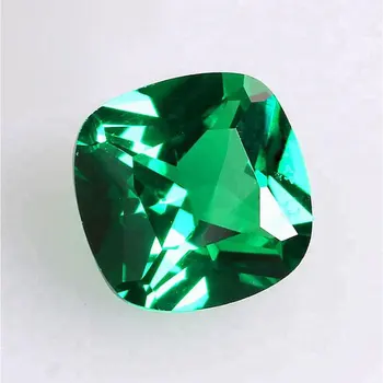 CSJ Ustvarili Smaragdno Svoboden Gemstone Blazine Cut Nano Emerald Za Srebro Pritrdilnimi Obroči Diy Nakit Fino Rezanje