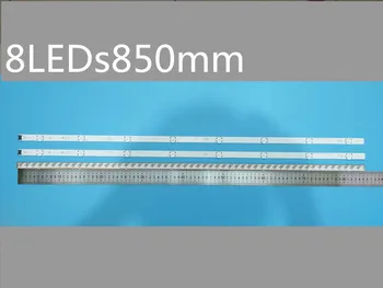 (Novo Kit )3 KOS 8LED 850mm LED osvetlitvijo trakovi za LG HC430DGN-SLNX1 43UF6400 43UF640V 43UF6407