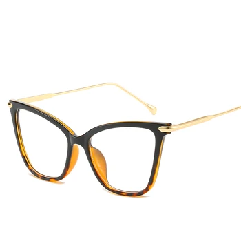 Novo Leto 2020 Lady Mačka Oči Očala Okvirji Za Ženske Seksi Prevelik Kovinski Okvir Blagovne Znamke Oblikovalec Optična Očala Modni Očala
