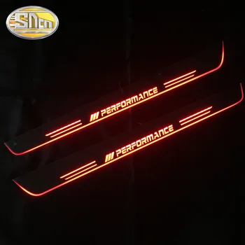 SNCN 2PCS Nepremočljiva Akril Gibljejo LED Dobrodošli Pedal Avto Izvažajo Ploščica Pedal Vrata Polico Poti Luči Za BMW Z4 E85 E86 E89