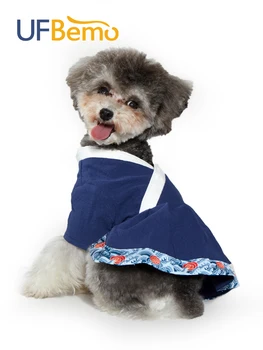 UFBemo Pet Oblačila Starodavni Kitajski Slog Mačka Hanfu Majica Fashion Dog Oblačenja Jeseni, Spomladi za Mucke